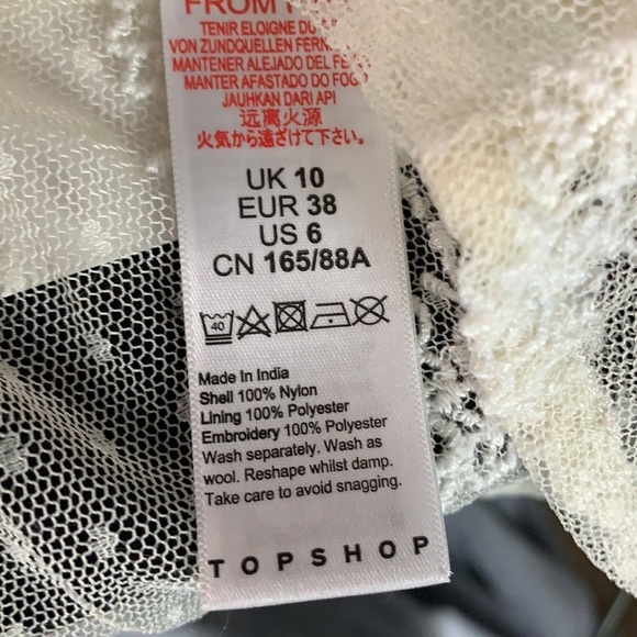 Topshop Lace Embroidered Shirt NWT - Picture 9 of 9